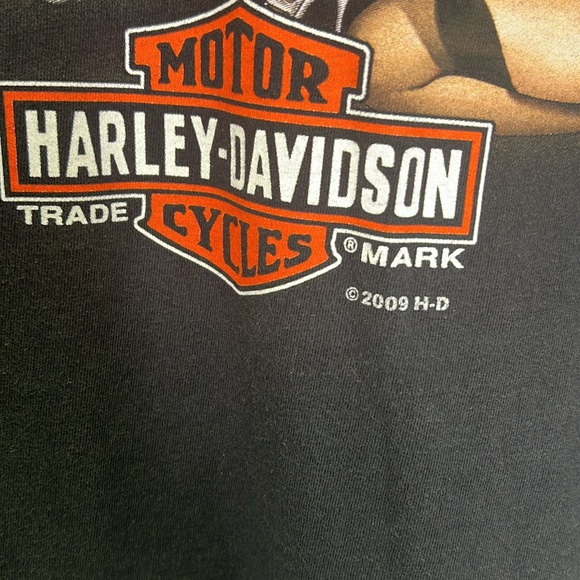 Harley Davidson - 2009 Slidell Louisiana Biker Babe Motorcycle Graphic T XL - Picture 8 of 10